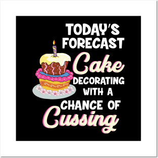 Funny Cake Decorator Posters and Art